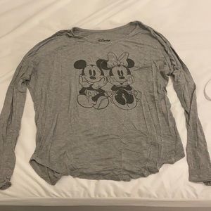 Disney Mickey and Minnie Long Sleeve Tee